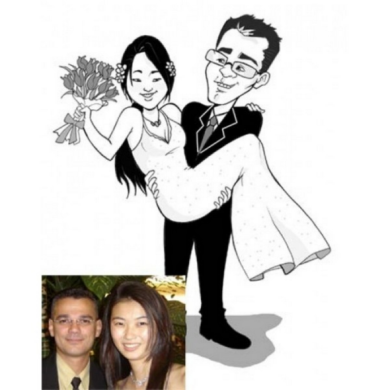 Empresa Que Faz Caricatura de Casamento em São Paulo Jardim Las Vegas - Caricatura de Casamento no Vale do Paraíba