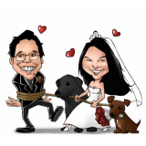 caricatura de casamento na Zona Oeste preço  Porto Ferreira